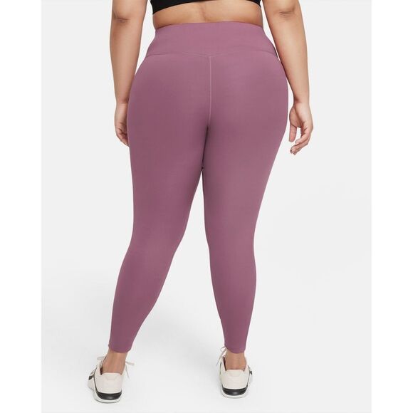 New! NIKE One Plus Size Women's Training Leggings Active Pants Stretchy Fabric - Picture 2 of 6